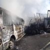 Dos personas mueren calcinadas  y varios resultan con quemaduras en accidente carretera Azua-Baní
