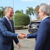 Presidente Abinader recibe visita de cortesía del rey de España, Felipe VI