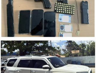 Policía detiene dos hombres en El Seibo por amenazas y portación ilegal de arma