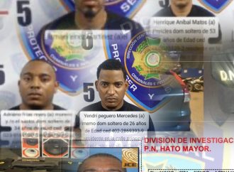 Policía identifica cuatro  y persigue a quinto integrante de banda que simulaba ser de la DNCD para cometer atracos