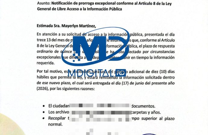 Ayuntamiento de La Otra Banda prorróga plazo para entrega de información pública solicitada por Mdigitalrd.com