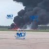 Se incendia aeronave tras aterrizaje de emergencia en el Aeropuerto Internacional de La Romana