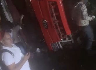 Siete lesionados tras accidente de autobús hotelero en Verón