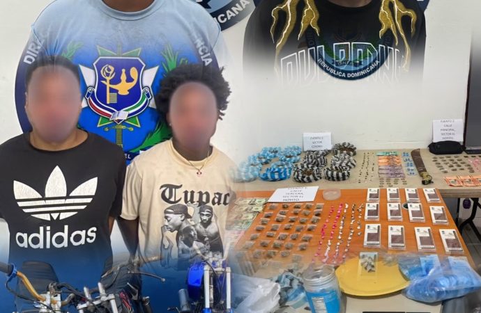 Tres detenidos y más de 240 porciones de presuntas drogas ocupadas en Veron