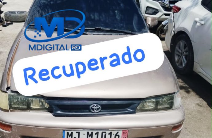 PN recupera  vehículo robado en Punta Cana