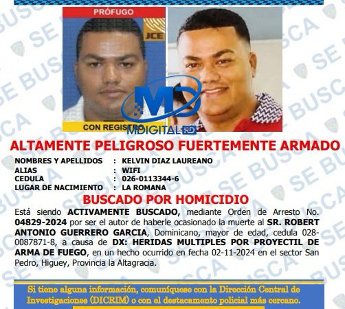 Dicrim busca activamente a «Wifi» por  homicidio en Higüey