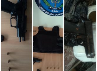 Policía incauta arma y chaleco antibalas durante operativo en El Seibo