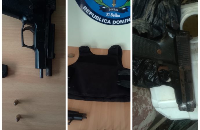 Policía incauta arma y chaleco antibalas durante operativo en El Seibo